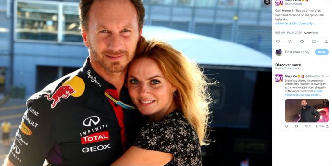 Red Bull So Geht Ex Spice Girl Geri Mit Horner Vorw Rfen Um Nau Ch