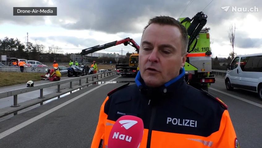 Auf der A51 48 Jähriger stirbt nach Verkehrsunfall bei Bülach ZH