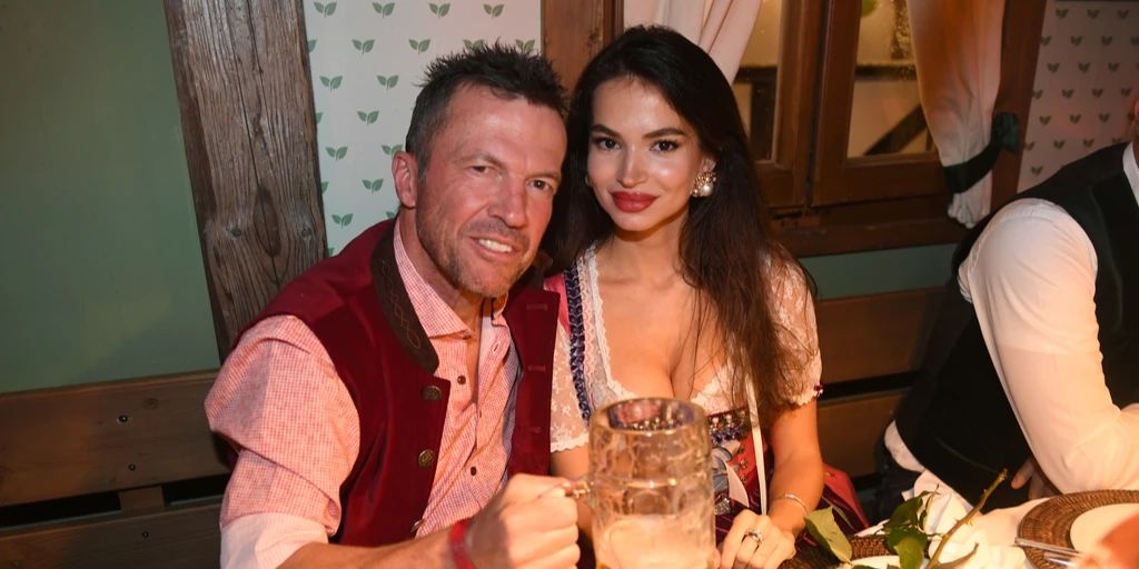 Lothar Matthäus knutscht Ex Frau Anastasia am Oktoberfest