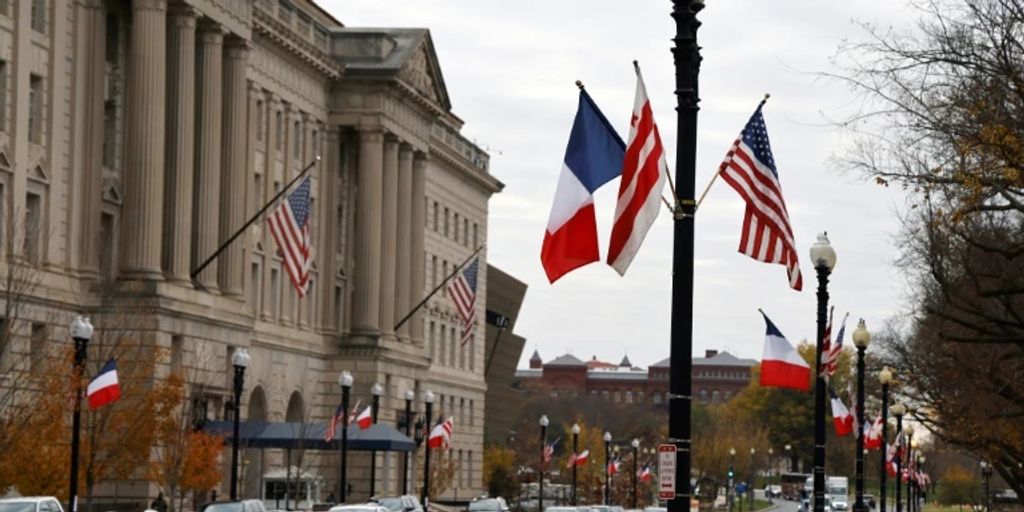 Frankreichs Präsident Macron zu Staatsbesuch in den USA eingetroffen