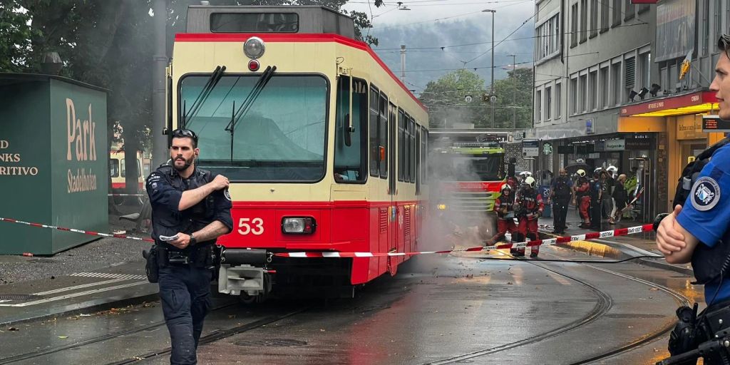 Z Rich Forchbahn Beim Stadelhofen In Brand Geraten