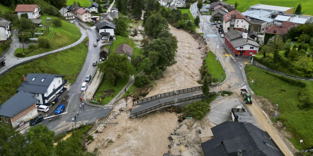 Sorgen wegen drohender Erdrutsche in Slowenien nach Überschwemmungen