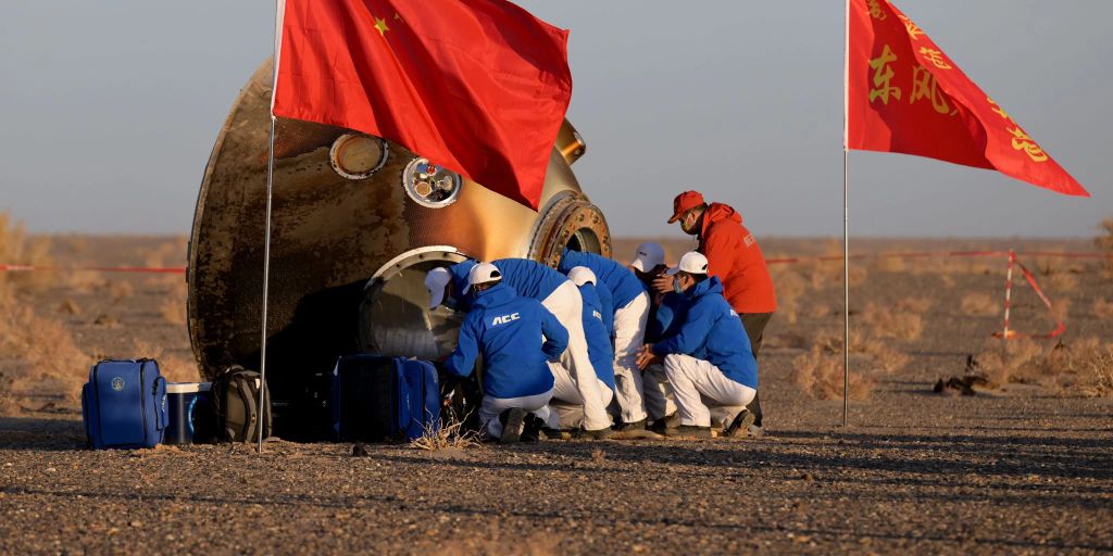 Drei chinesische Astronauten zurück auf der Erde