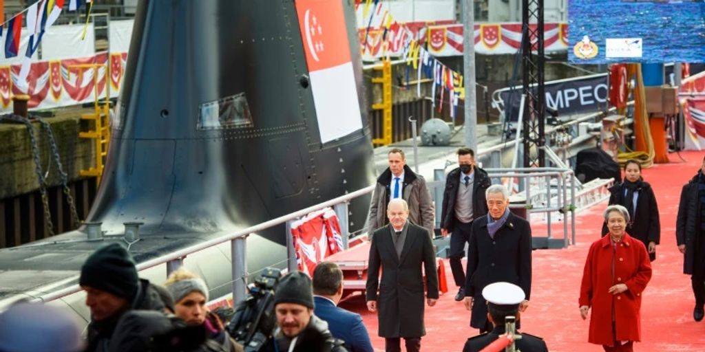 Scholz Warnt Bei U Boot Taufe In Kiel Vor Gefahr Der Deglobalisierung