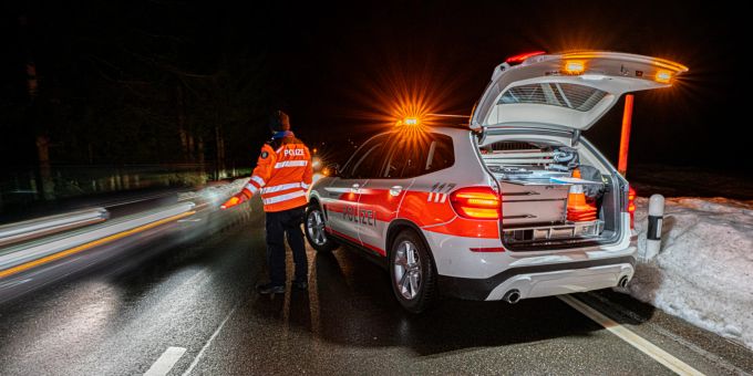 Verkehrskontrolle Im Appenzeller Vorderland