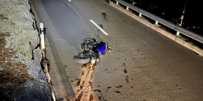 Gähwil SG 20 jähriger Motorradfahrer stürzt nach Ausweichmanöver Nau ch