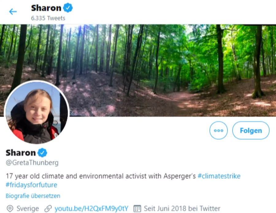 Greta Thunberg Sharon