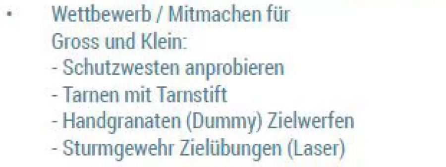 Das Programm «für Klein und Gross» am Anlass Boden See Luft'19.