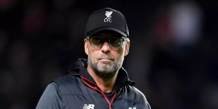 Liverpools Coach Jürgen Klopp liess sein Team nicht in Bestbesetzung beim MK Dons antreten. Foto: Joe Giddens/PA Wire