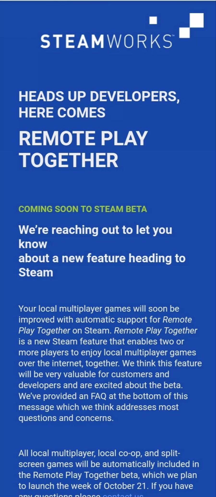 Steam Remote Play Together