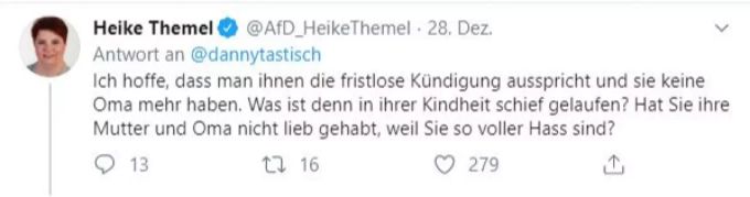 Eine AfD-Politikerin hofft auf fristlose Kündigung. WDR AfD