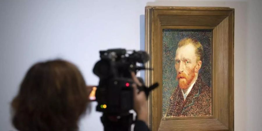 Berühmtes Selbstporträt von Vincent van Gogh aus dem Jahr 1887. Foto: Boris Roessler/dpa