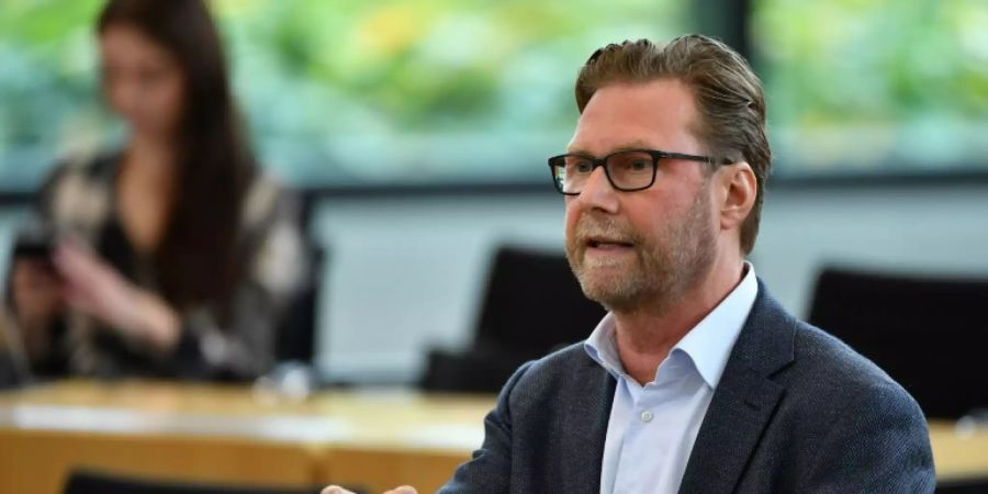 Grünen-Fraktionschef Dirk Adams im Landtag