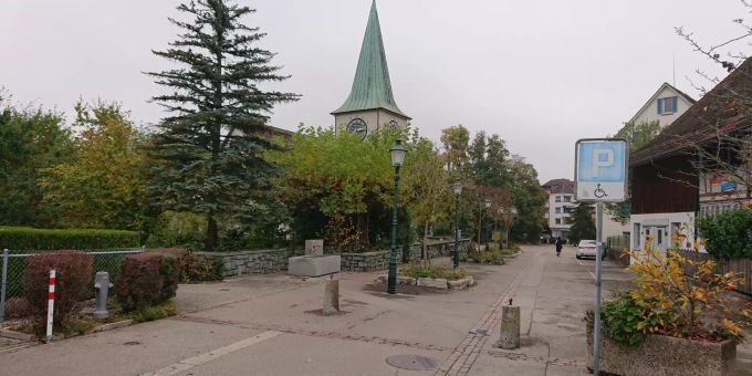 Die Gemeinde Schlieren mit der reformierten Kirche. Die Gemeinde Schlieren mit der reformierten Kirche.