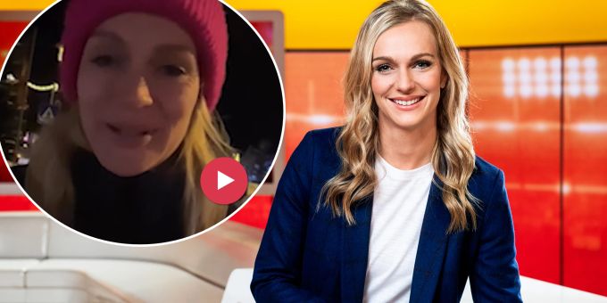 Weirather lacht - Ups! SRF-Moderatorin Fetscherin verliert ihre Stimme