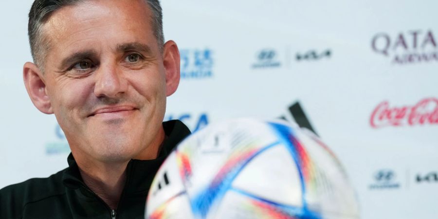 Hofft auf historischen WM-Punkt für Kanada: Trainer John Herdman auf der Pressekonferenz zum Spiel gegen Marokko.