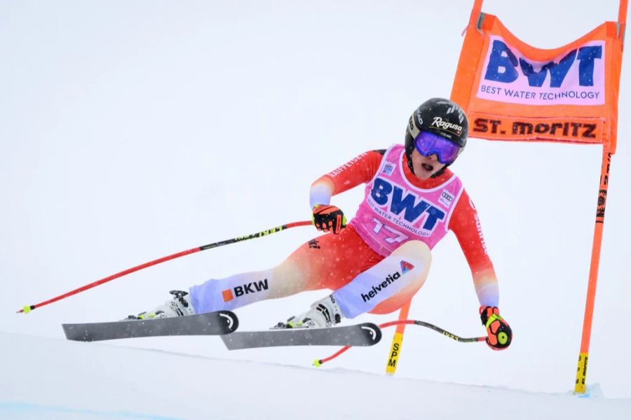 Lara Gut-Behrami fährt in St. Moritz ebenfalls in die Top 10.