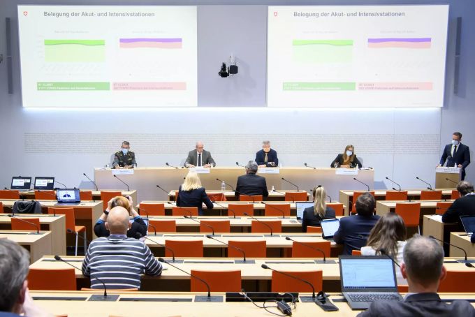 Der Point de Presse am 7. Dezember 2021. Coronavirus