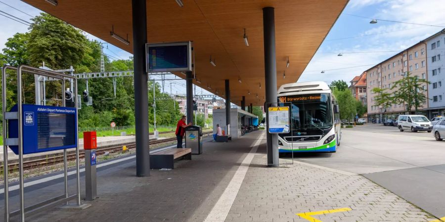 Der Busbahnhof in Kreuzlingen.