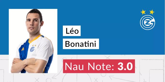 Die Nau-Note für Léo Bonatini von GC. Léo Bonatini