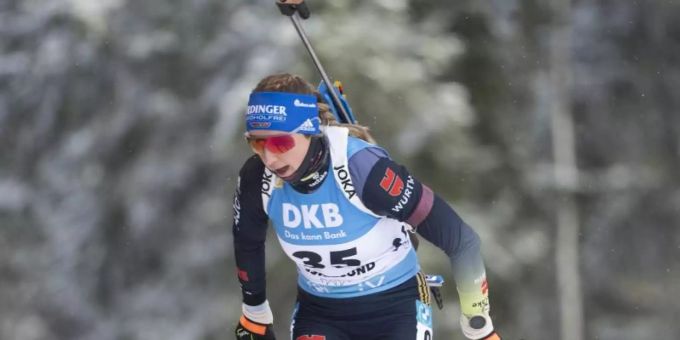 Deutsche Podiumshoffnung in Östersund: Franziska Preuss. Foto: Fredrik Sandberg/TT NEWS AGENCY/AP/dpa Deutsche Podiumshoffnung in Östersund: Franziska Preuss. Foto: Fredrik Sandberg/TT NEWS AGENCY/AP/dpa