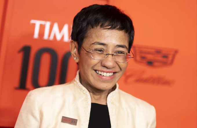 Maria Resse im Jahr 2019 in New York. maria ressa
