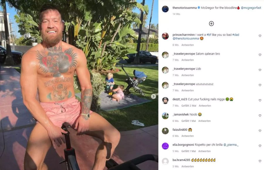 Natürlich hat sich Conor McGregor während seiner ganzen Verletzungspause fit gehalten.