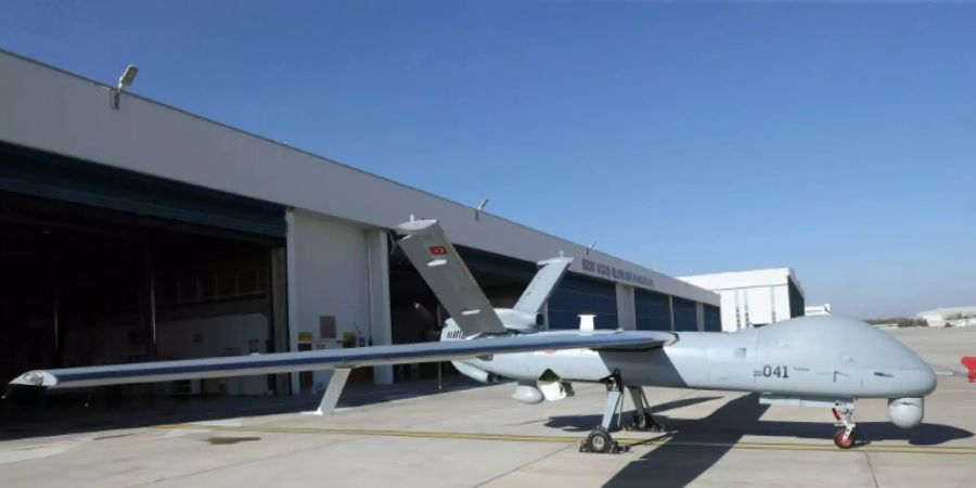Unbemannte Militärdrohne der Türkei