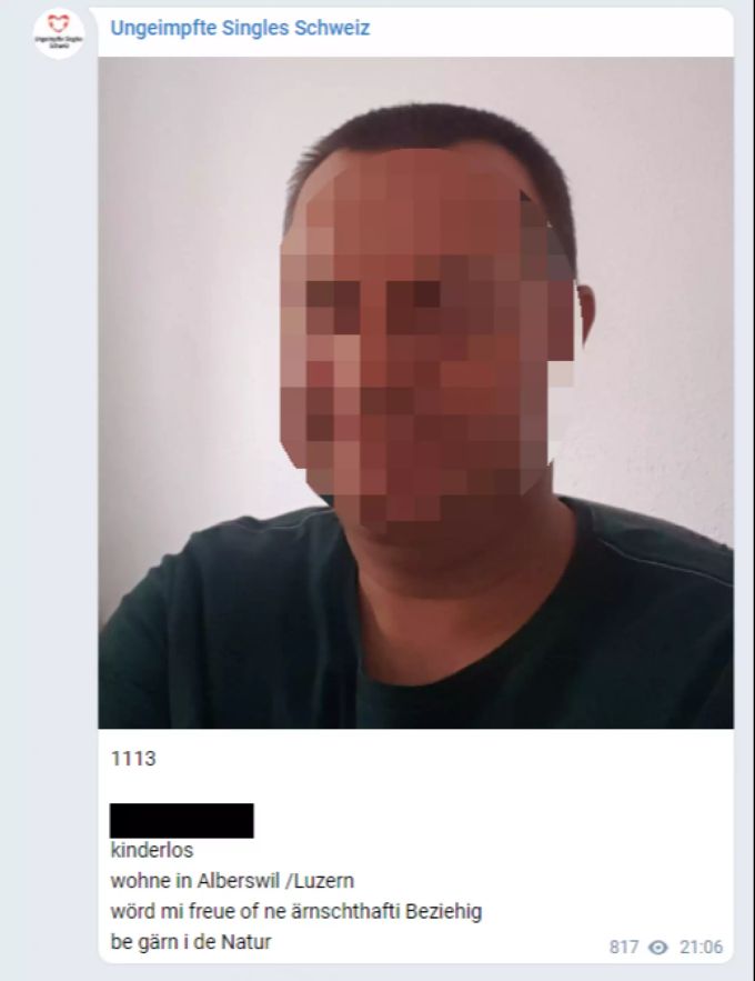 Auf Telegram gibt es eine Dating-Seite für Ungeimpfte. Telegram Dating