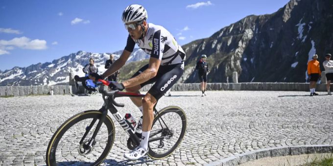 Kilian Frankiny vom Team Qhubeka Assos an der Tour de Suisse 2021. World Tour