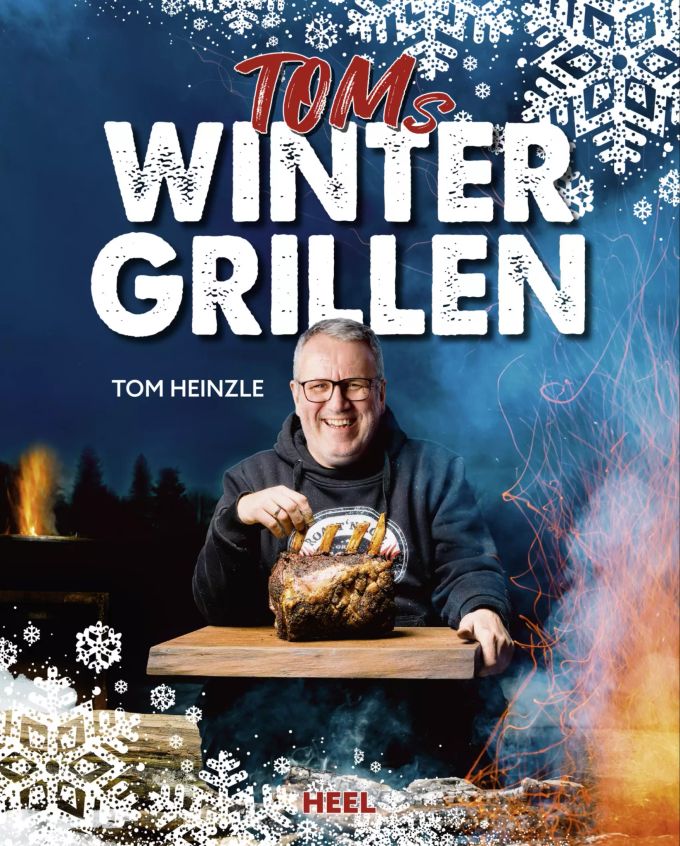 Tom Heinzle: «Toms Wintergrillen», Heel Verlag, 208 Seiten, 29,95 Euro (etwa 31 Franken), ISBN 978-3-96664-306-1. Buchcover Wintergrillen