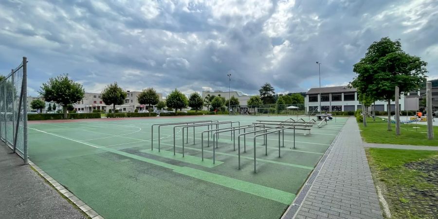 Der Sportplatz der Gemeinde Nebikon.