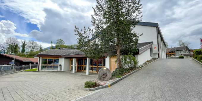Schulanlage Seewis im Prättigau. Schulanlage Seewis im Prättigau.
