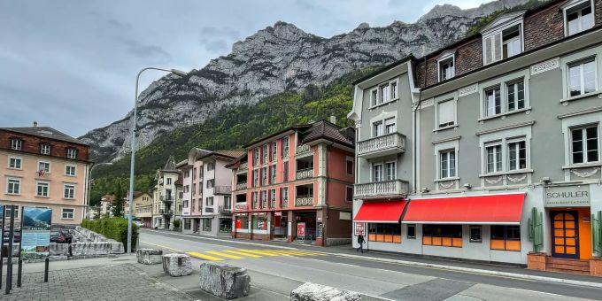 Dorfzentrum von Erstfeld. Dorfzentrum von Erstfeld.
