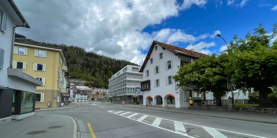 Dorfzentrum von Ilanz.