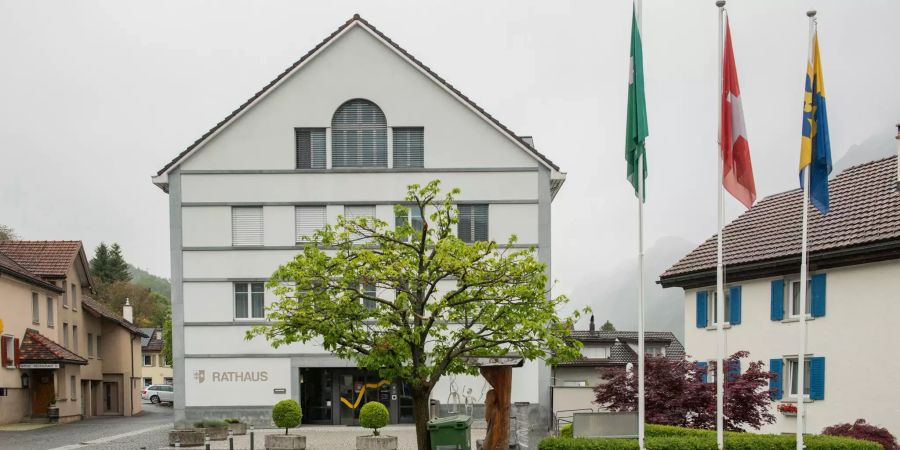 Die Gemeindeverwaltung im Rathaus in Vilters-Wangs im Kanton St. Gallen.