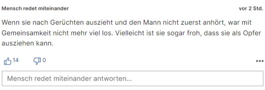 «Mensch redet miteinander» glaubt, dass die Ehe der beiden wohl schon lange auf Eis lag.