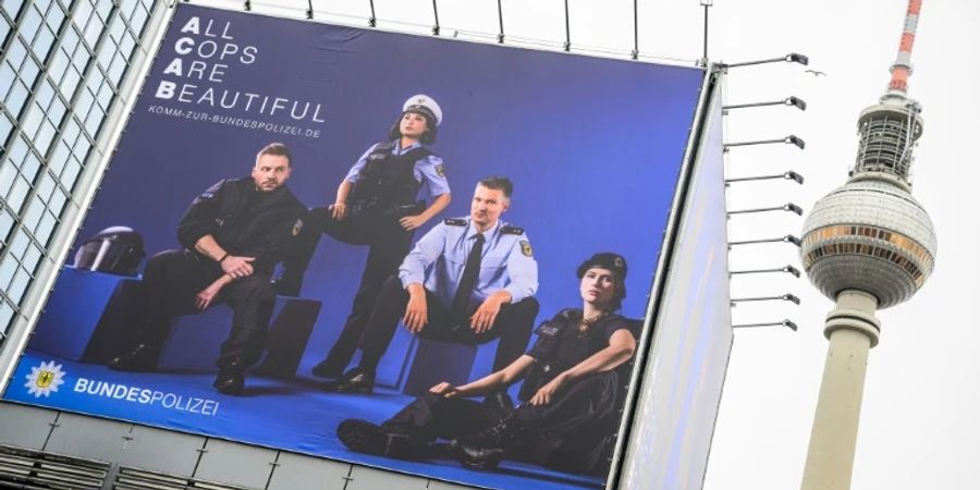 Nachwuchswerbung für die Bundespolizei in Berlin