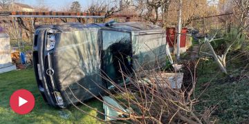 unfall zürich schrebergarten