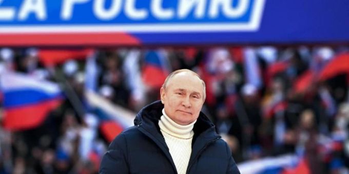 Wladimir Putin hält am achten Jahrestag der Einverleibung der Halbinsel Krim eine Rede in Moskau. Foto: Sergei Guneyev/Pool Sputnik/AP/dpa Wladimir Putin hält am achten Jahrestag der Einverleibung der Halbinsel Krim eine Rede in Moskau. Foto: Sergei Guneyev/Pool Sputnik/AP/dpa