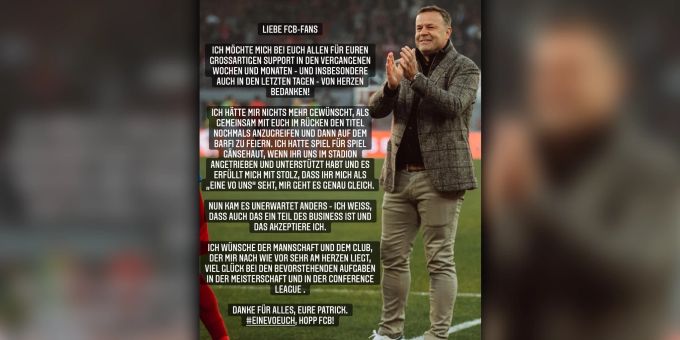 Patrick Rahmen äussert sich erstmals zum Rauswurf beim FCB. FC Basel