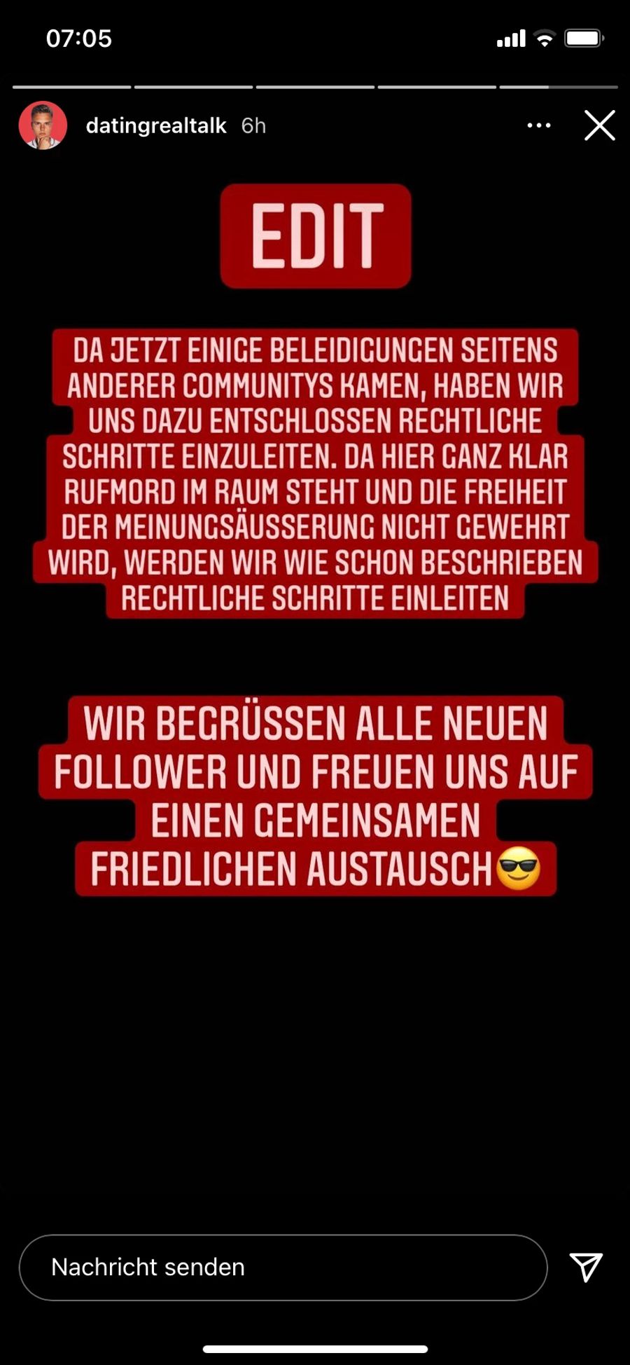 Nach der Kritikwelle will der Influencer nun rechtliche Schritte einleiten.