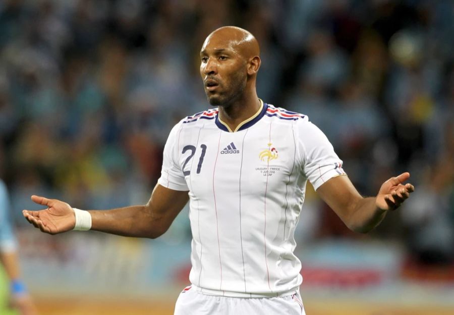 Nicolas Anelka im Dress der Nationalmannschaft.