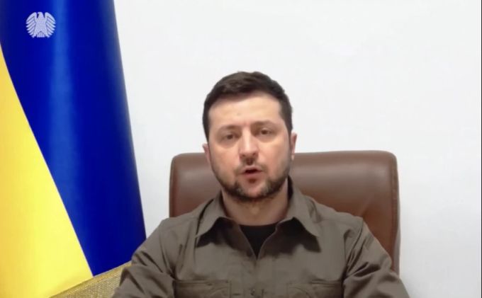 Selenskyj spricht am Donnerstag, 17. März, vor dem Deutschen Bundestag in Berlin. ukraine krieg
