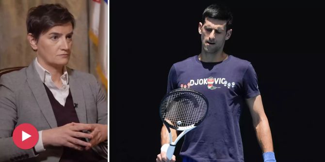 Novak Djokovic Premierministerin Serbien