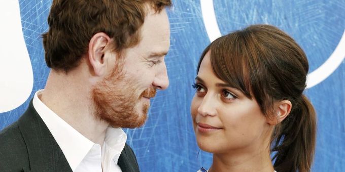 Alicia Vikander und Michael Fassbender zusammen in Venedig.