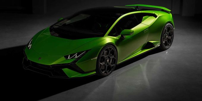 Der Lamborghini Huracán Tecnica ist ein klassischer Sondermodell-Stier: grell, grün, granatenschnell 2022 Lamborghini Huracán Tecnica