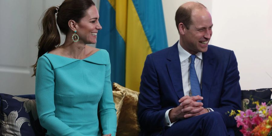 Prinz William und Herzogin Kate bei einem privaten Treffen mit dem Premierminister der Bahamas.