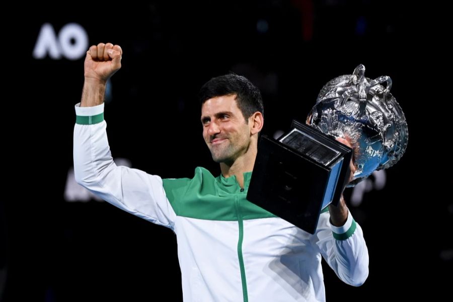 Die Australian Open hat Novak Djokovic neun Mal gewonnen, zuletzt 2021.