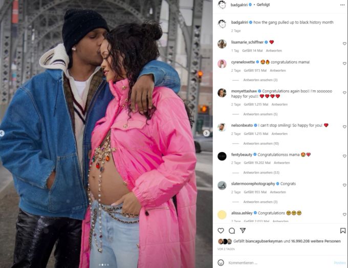 Mit diesen Paparazzi-Bildern wurde die Schwangerschaft von Rihanna öffentlich gemacht. Rihanna